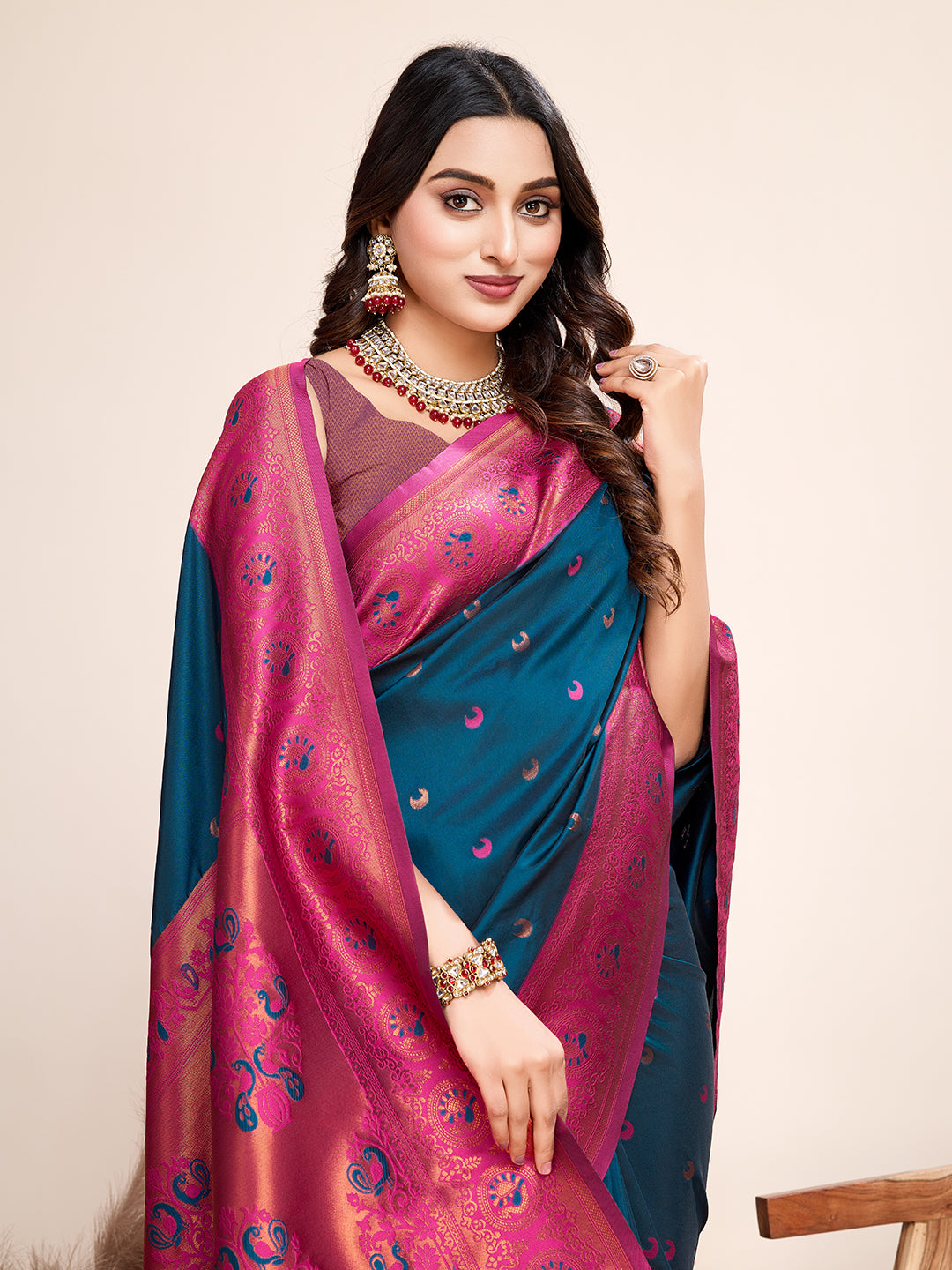 Traditional Paithani Silk Jacquard Saree