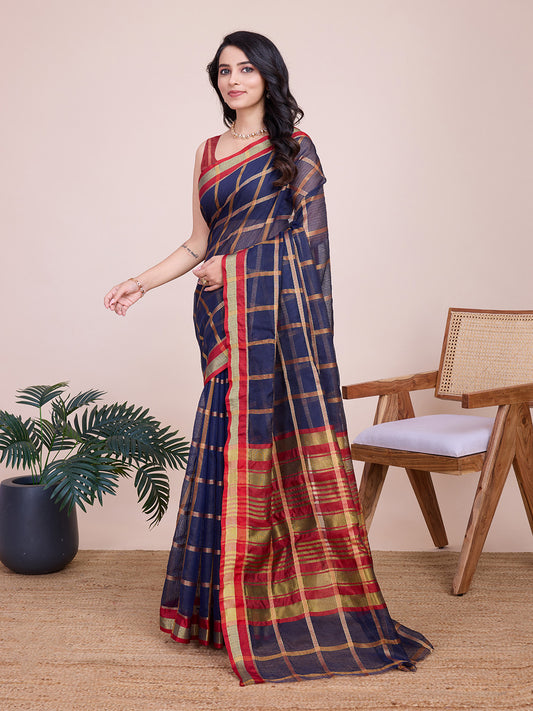 Kota Doriya Saree With Zari Weaving Work | MJ1001-3