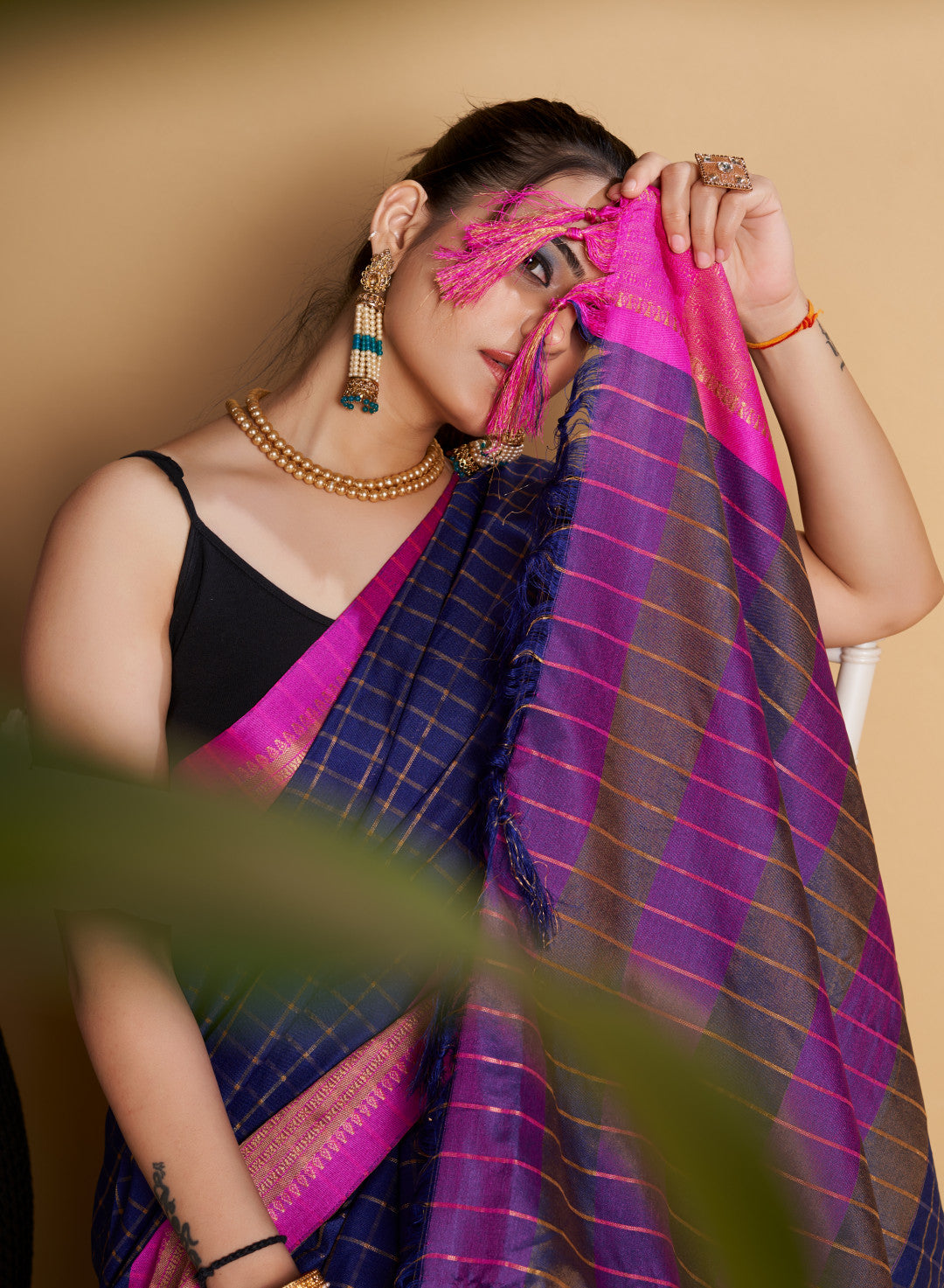 Soft Cotton Saree With Zari Weaving Work