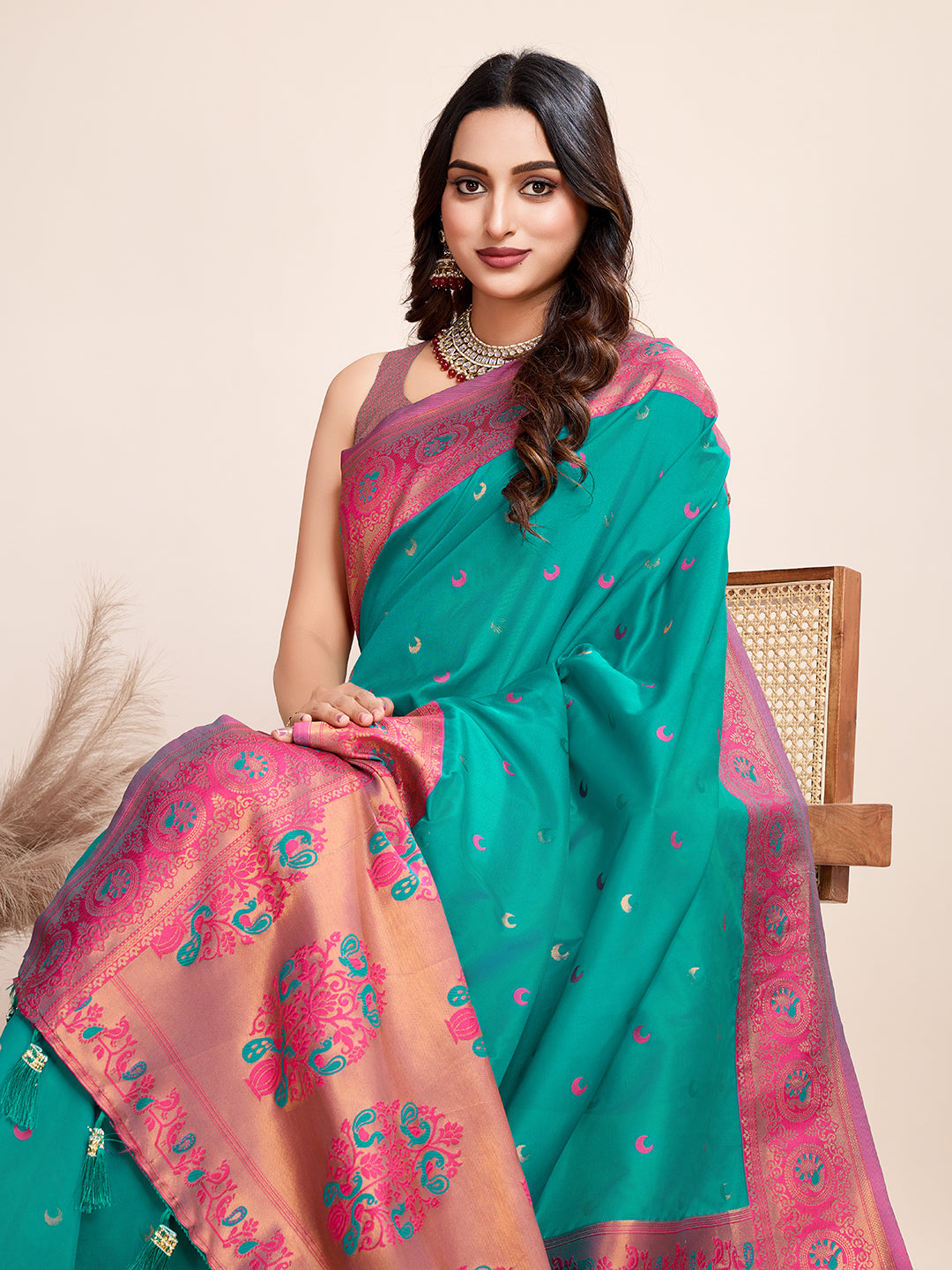 Traditional Paithani Silk Jacquard Saree