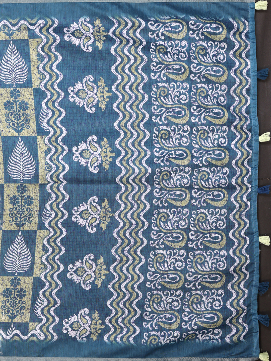 Multi Colour Chanderi Cotton Saree With Digital Printed Work