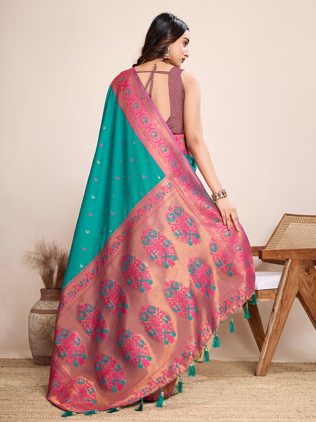 Traditional Paithani Silk Jacquard Saree