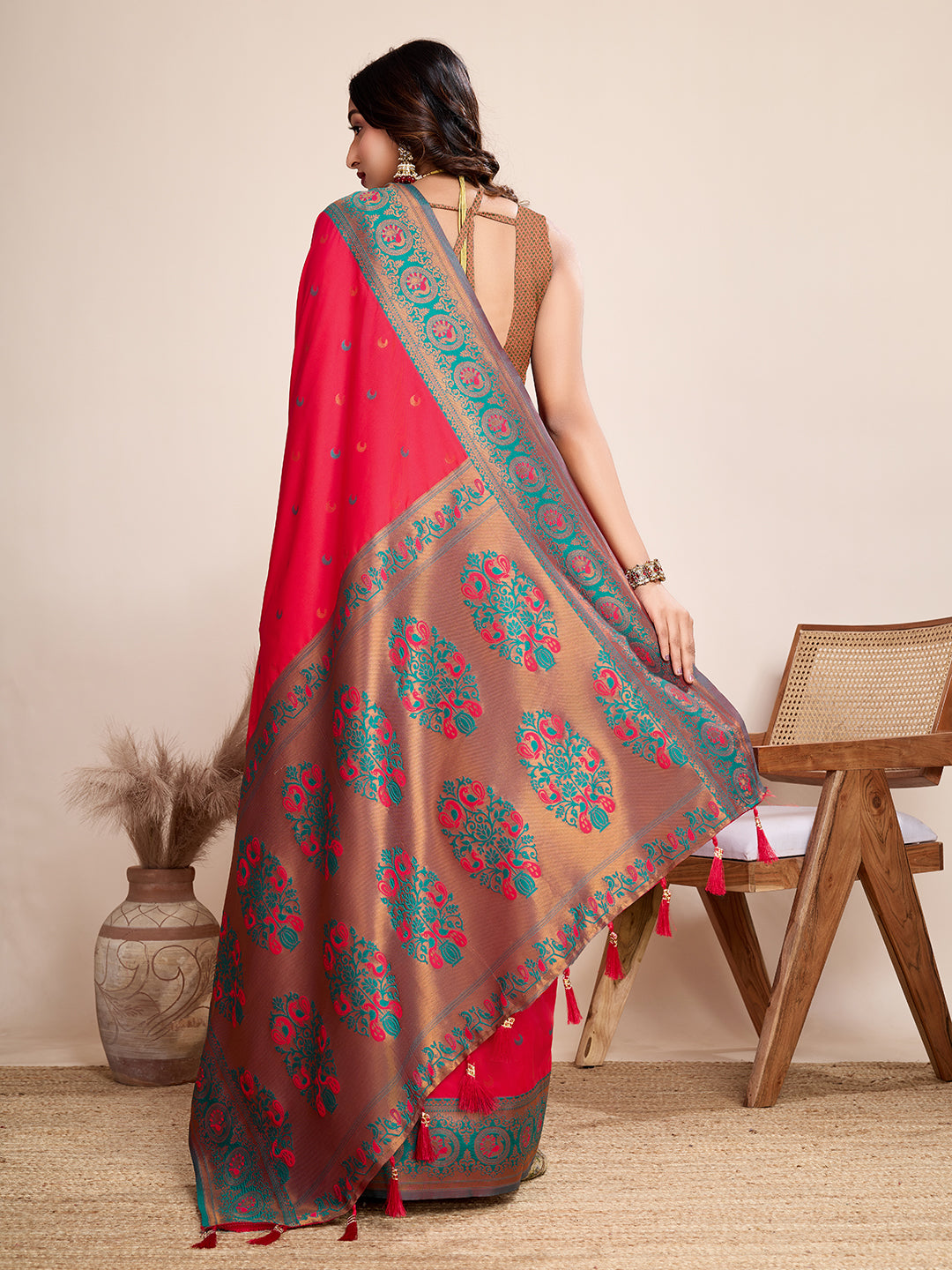 Traditional Paithani Silk Jacquard Saree