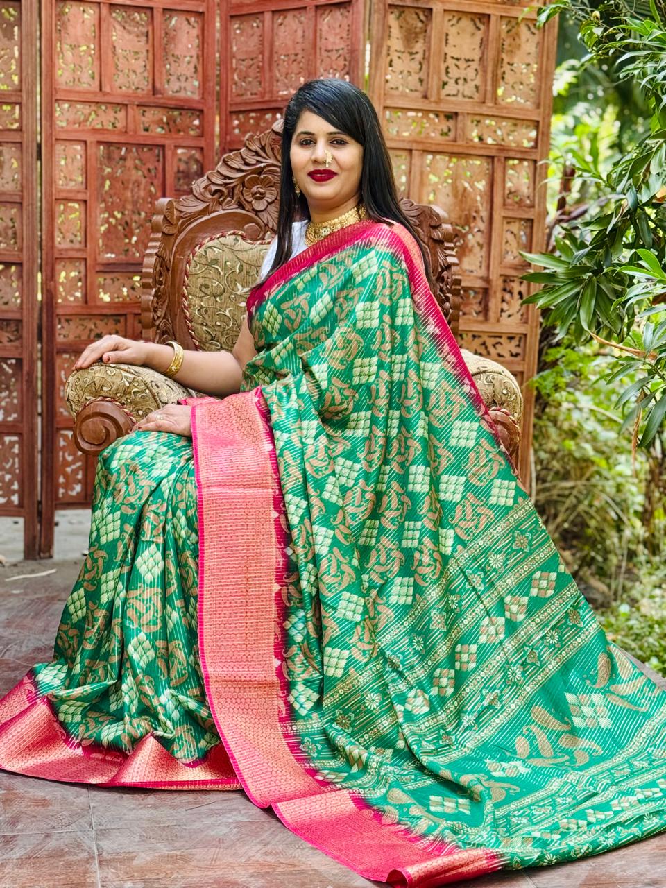 New Design Digital Printed Soft Cotton Saree