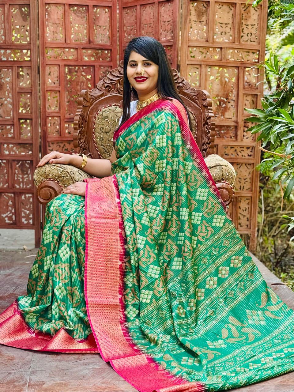New Design Digital Printed Soft Cotton Saree