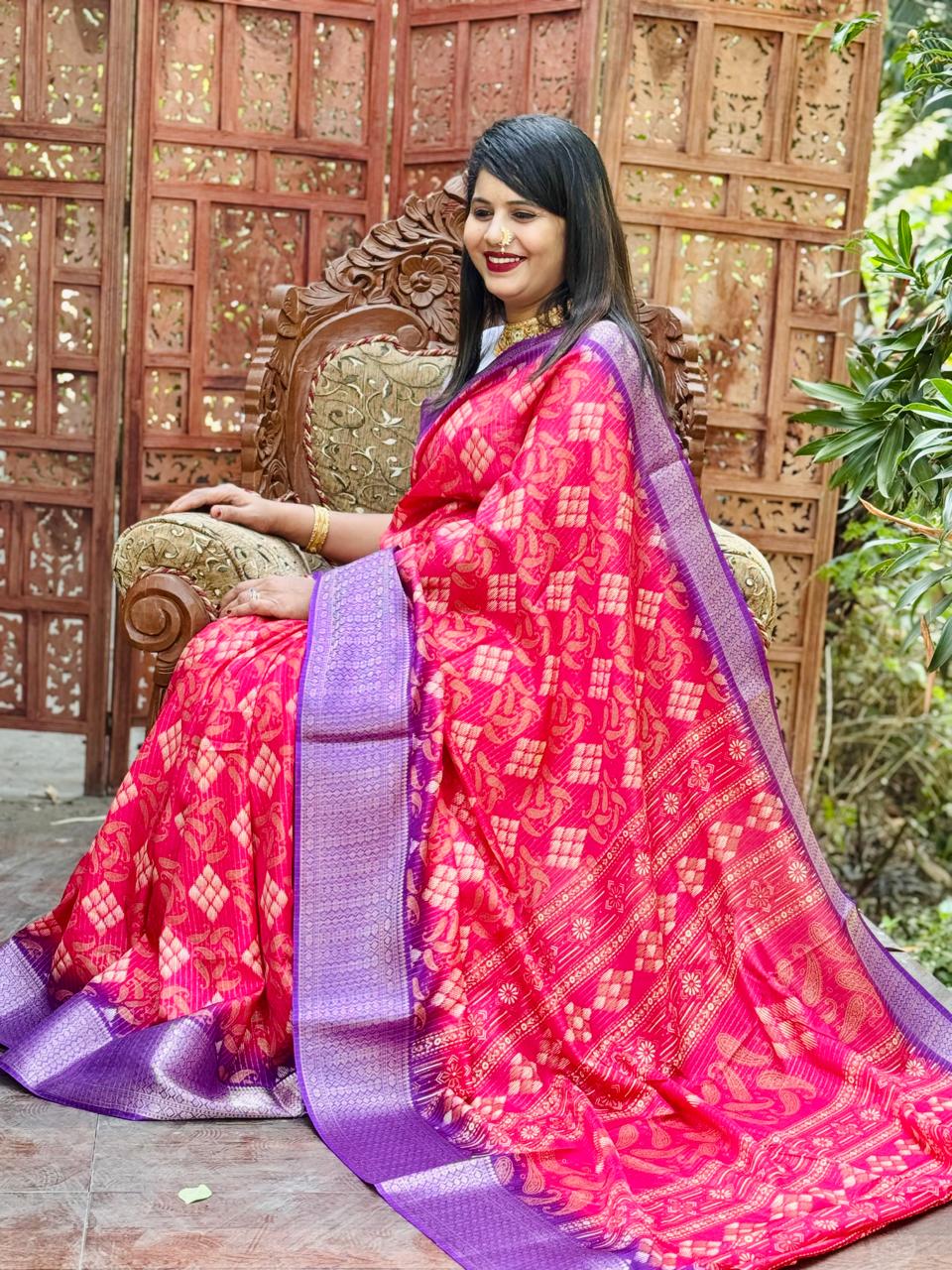 New Design Digital Printed Soft Cotton Saree