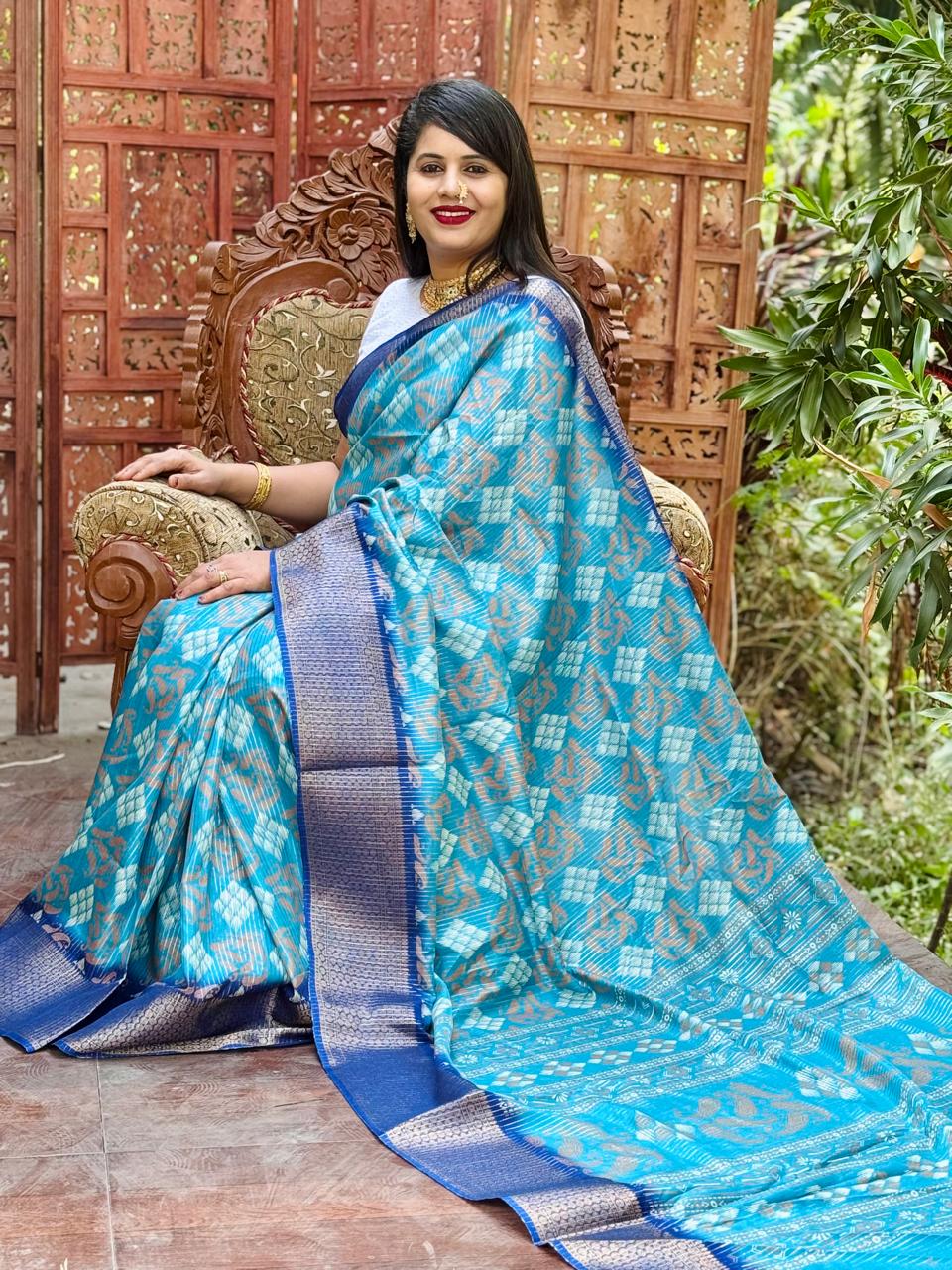 New Design Digital Printed Soft Cotton Saree