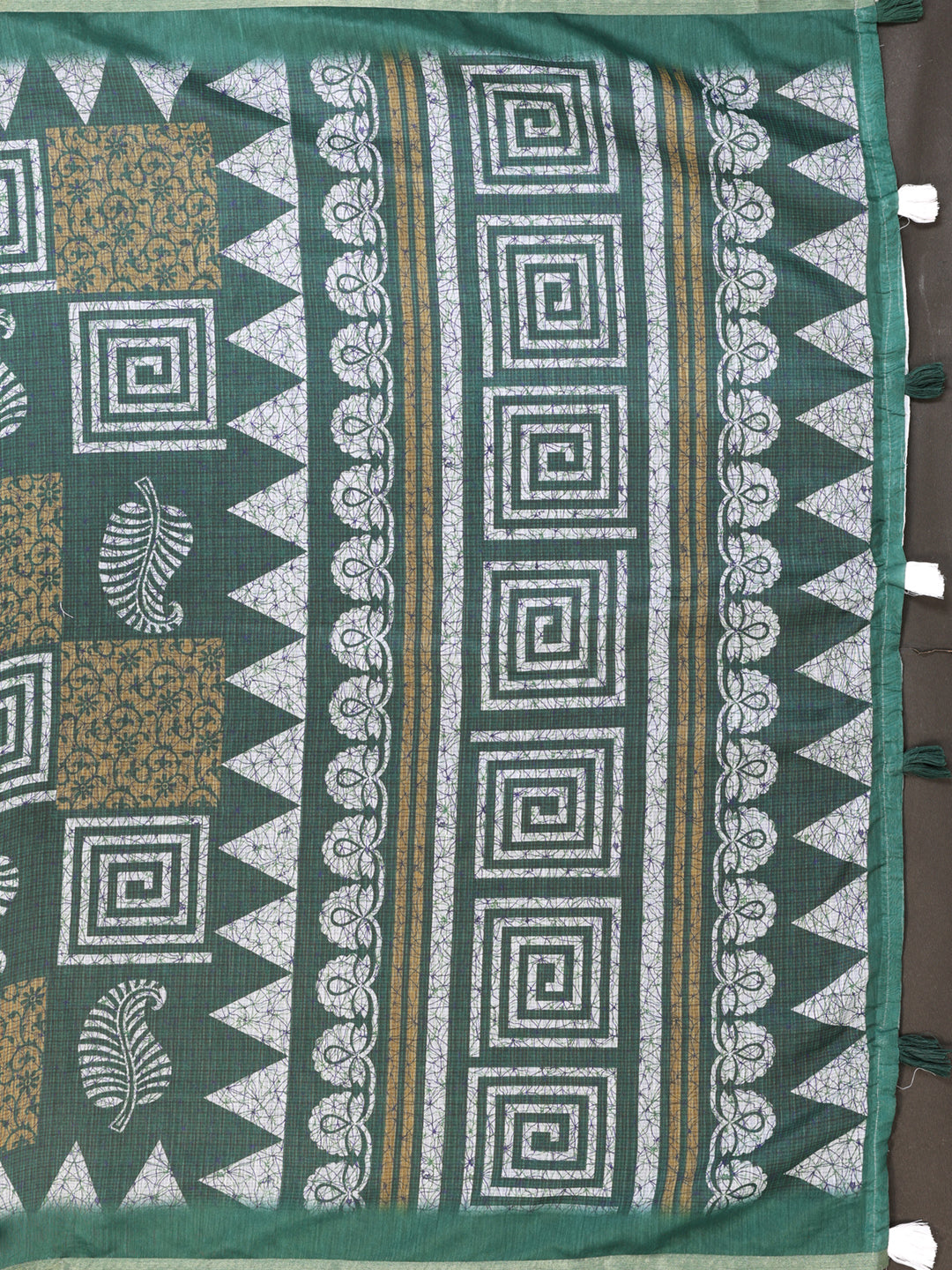 Multi Colour Chanderi Cotton Saree With Digital Printed Work