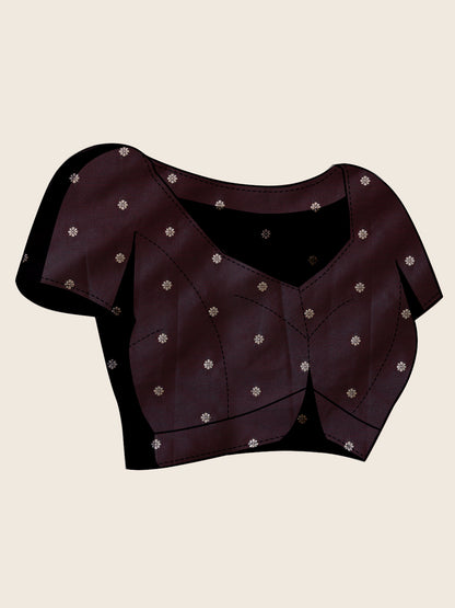 Maroon Soft Satin Silk Saree With Zari Weaving Work And Paithani Pallu