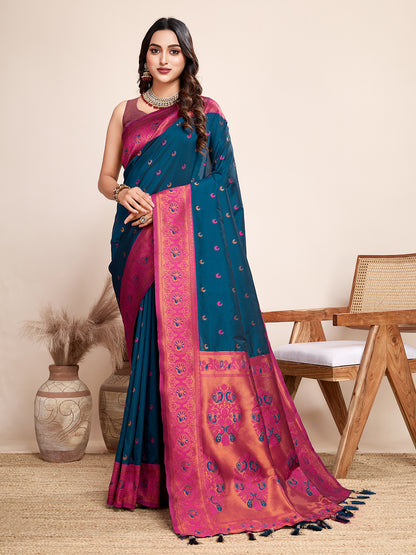 Traditional Paithani Silk Jacquard Saree