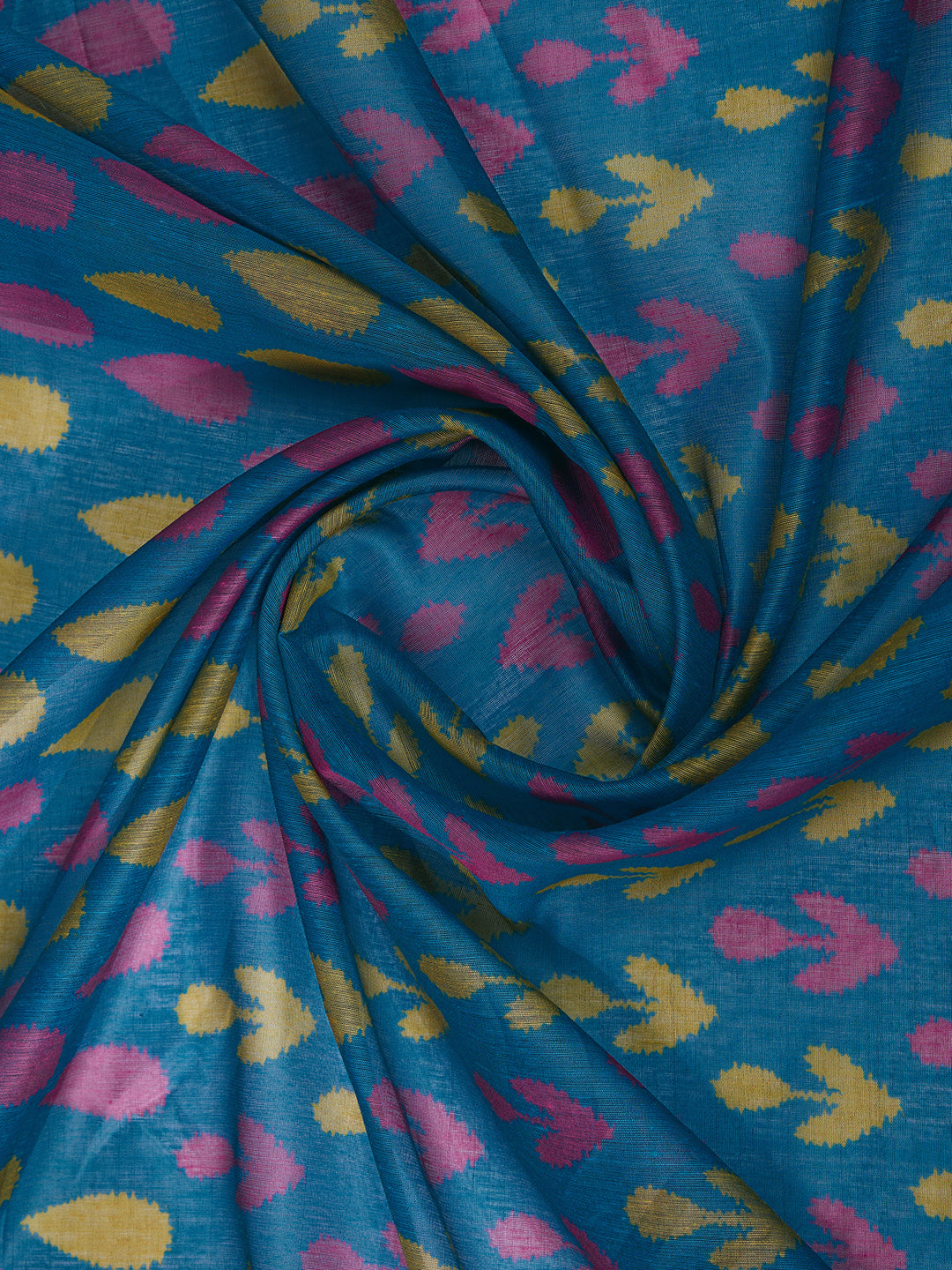 Multi Colour Chanderi Cotton Saree With Digital Printed Work