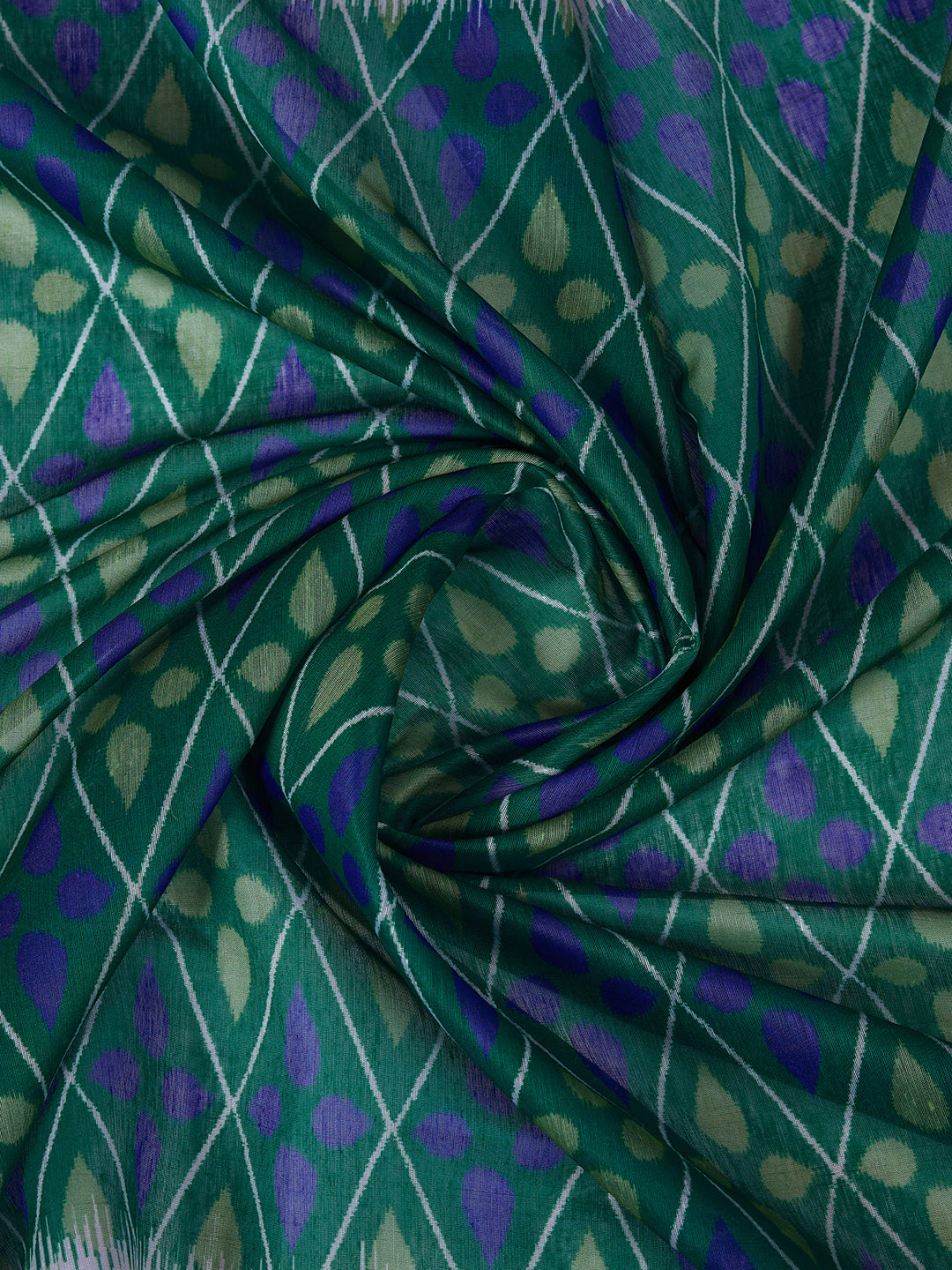 Multi Colour Chanderi Cotton Saree With Digital Printed Work