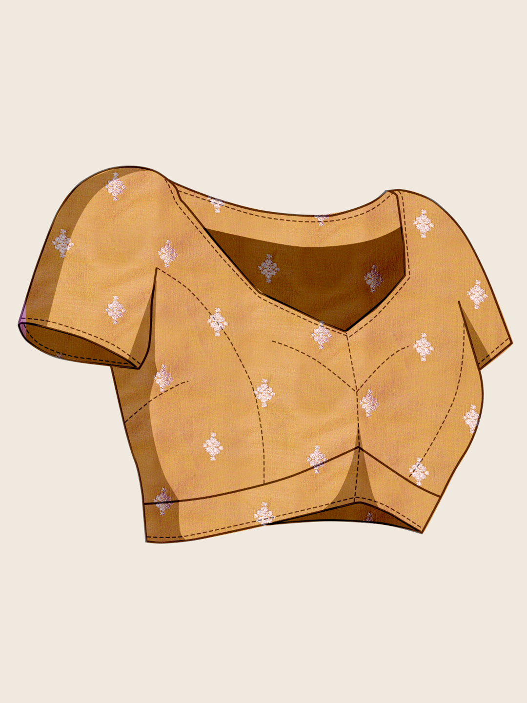 Traditional Mustard Yellow Color Jacquard Silk Saree With Zari Work