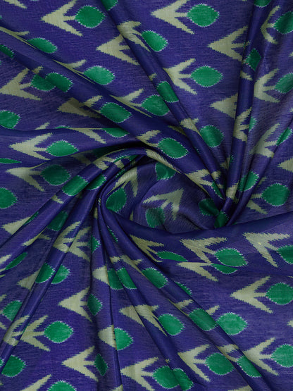 Multi Colour Chanderi Cotton Saree With Digital Printed Work