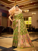 Soft Organza Silk Saree With Zari Weaving Work