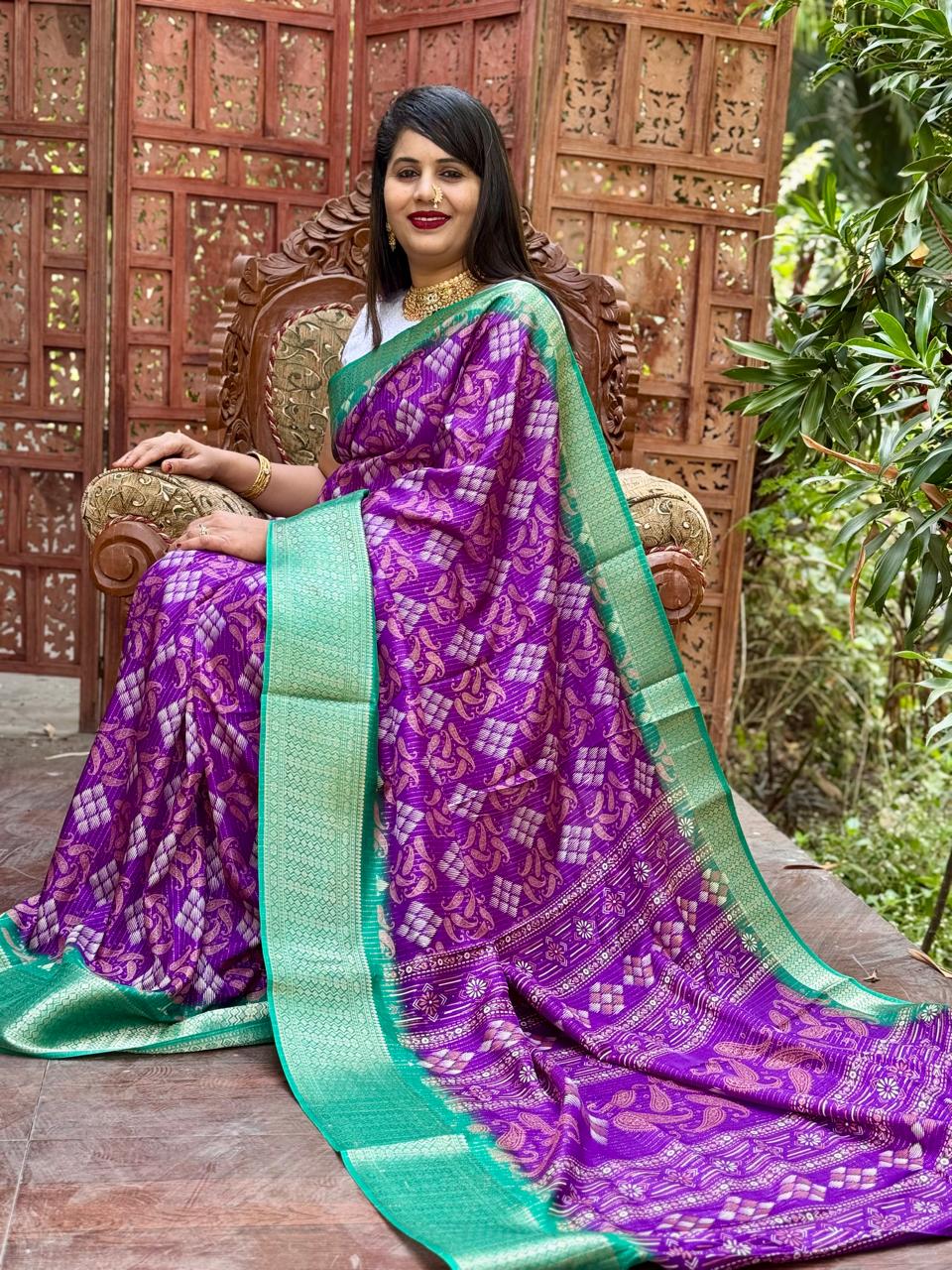 New Design Digital Printed Soft Cotton Saree