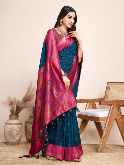 Traditional Paithani Silk Jacquard Saree