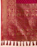 Magenta Color Banarasi Silk Saree With Zari Weaving Work