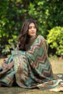 Multi Color Organza Silk Saree With Zari Weaving Work