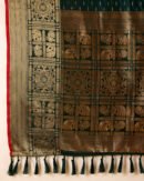Bottle Green Color Banarasi Silk Saree With Zari Weaving Work